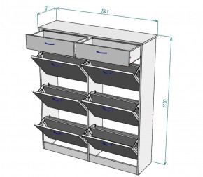 Обувница W27 (Белый) в Реж - rezh.mebel-e96.ru