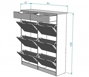 Обувница W28 (Белый) в Реж - rezh.mebel-e96.ru