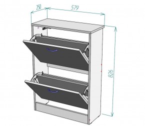 Обувница W3 (ДМ) в Реж - rezh.mebel-e96.ru