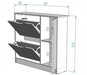 Обувница W32 (Белый) в Реж - rezh.mebel-e96.ru