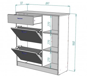 Обувница W33 (ДМ) в Реж - rezh.mebel-e96.ru