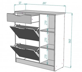 Обувница W34 (Белый) в Реж - rezh.mebel-e96.ru