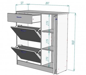 Обувница W35 (Белый) в Реж - rezh.mebel-e96.ru