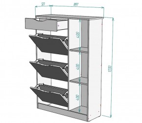 Обувница W42 (Белый) в Реж - rezh.mebel-e96.ru