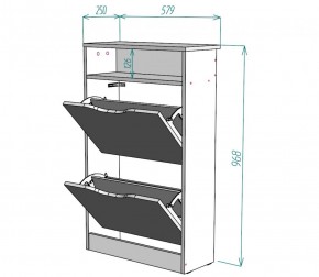 Обувница W6 (ДМ) в Реж - rezh.mebel-e96.ru