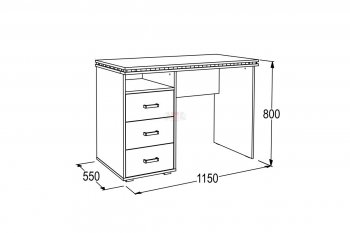Письменный стол Ольга-13 в Реж - rezh.mebel-e96.ru