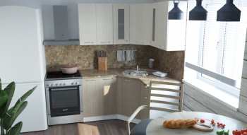 Кухонный гарнитур Ольга оптима 2 1500х1300 мм (Герда) в Реж - rezh.mebel-e96.ru
