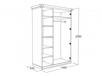 Шкаф 1500 мм Ольга-18 в Реж - rezh.mebel-e96.ru