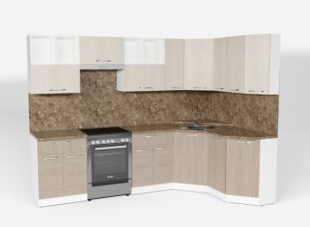 Кухонный гарнитур Ольга оптима 5 2700х1600 мм (Герда) в Реж - rezh.mebel-e96.ru