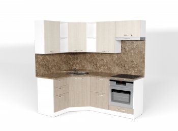 Кухонный гарнитур Ольга оптима 4 1400х2000 мм (Герда) в Реж - rezh.mebel-e96.ru
