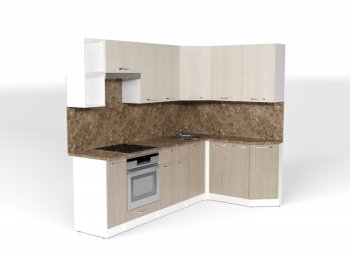 Кухонный гарнитур Ольга прайм 5 2300х1500 мм (Герда) в Реж - rezh.mebel-e96.ru