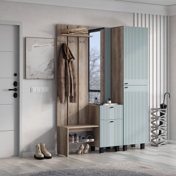 Прихожая Олива комп.1 шарли бриз (БТС) в Реж - rezh.mebel-e96.ru