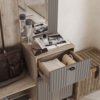 Прихожая Олива муссон софт, модульная (БТС) в Реж - rezh.mebel-e96.ru