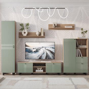 Тумба под ТВ Олива ТБ-09 эвкалипт софт (БТС) в Реж - rezh.mebel-e96.ru