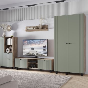 Тумба под ТВ Олива ТБ-09 эвкалипт софт (БТС) в Реж - rezh.mebel-e96.ru
