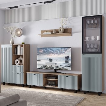 Тумба под ТВ Олива ТБ-09 шарли бриз (БТС) в Реж - rezh.mebel-e96.ru