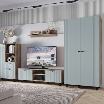Тумба под ТВ Олива ТБ-09 шарли бриз (БТС) в Реж - rezh.mebel-e96.ru