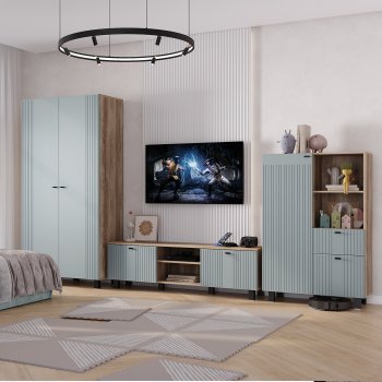 Стенка Олива комп.3 шарли бриз (БТС) в Реж - rezh.mebel-e96.ru