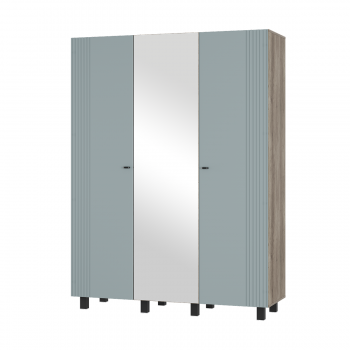 Шкаф 1500 мм 3-х створчатый Олива ШК-08 шарли бриз (БТС) в Реж - rezh.mebel-e96.ru