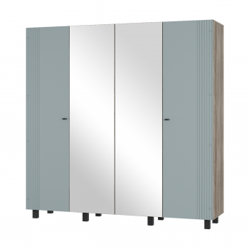 Шкаф 2000 мм 4-х створчатый Олива ШК-13 шарли бриз (БТС) в Реж - rezh.mebel-e96.ru