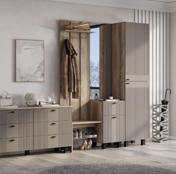 Прихожая Олива муссон софт, модульная (БТС) в Реж - rezh.mebel-e96.ru