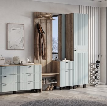 Прихожая Олива шарли бриз софт, модульная (БТС) в Реж - rezh.mebel-e96.ru