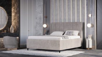 Кровать с ПМ Оливия Бежевый (Лин) в Реж - rezh.mebel-e96.ru