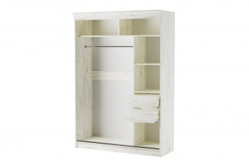 Шкаф-купе Орион 1500 мм крафт белый (Памир) в Реж - rezh.mebel-e96.ru