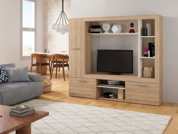 Стенка OSKAR3 дуб сонома (Генезис) в Реж - rezh.mebel-e96.ru