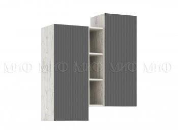 Стенка Оскар комп.2 крафт белый/графит (Миф) в Реж - rezh.mebel-e96.ru