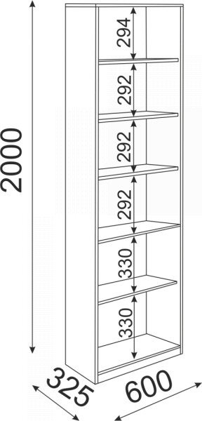 Библиотека Остин Модуль 05 (Риннер) в Реж - rezh.mebel-e96.ru