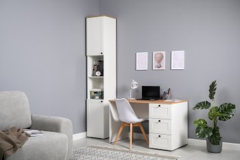 Набор детской мебели Остин белый, модульный (Моби) в Реж - rezh.mebel-e96.ru