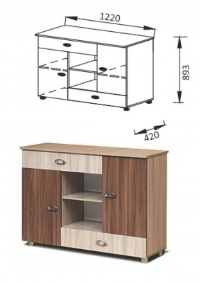 ПМ-11Комод Юниор-6 в Реж - rezh.mebel-e96.ru