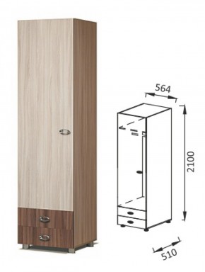 ПМ-13 шкаф для платья Юниор-6 в Реж - rezh.mebel-e96.ru