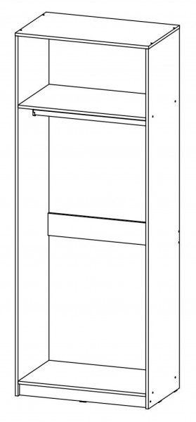 Шкаф 2 ств. 800 мм Бася (ВНК) в Реж - rezh.mebel-e96.ru