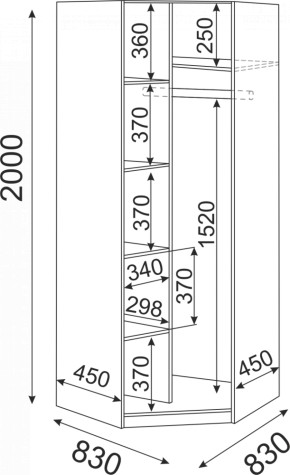 Набор подростковой мебели Остин модульный (Риннер) в Реж - rezh.mebel-e96.ru