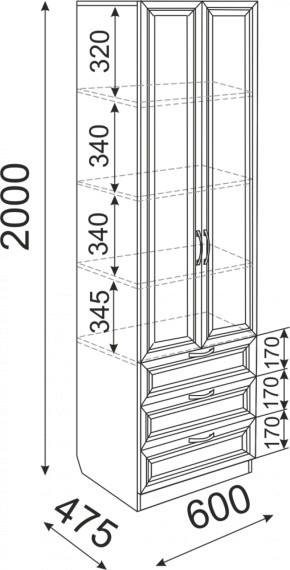 Набор подростковой мебели Остин модульный (Риннер) в Реж - rezh.mebel-e96.ru