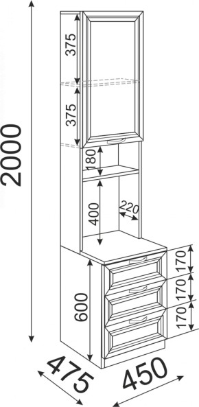 Набор подростковой мебели Остин модульный (Риннер) в Реж - rezh.mebel-e96.ru