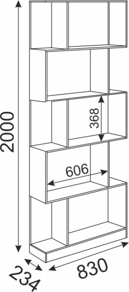 Стеллаж Волкер М5 (Риннер) в Реж - rezh.mebel-e96.ru