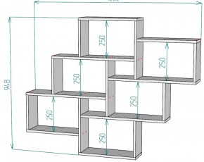 Полка S12 (ДМ) в Реж - rezh.mebel-e96.ru