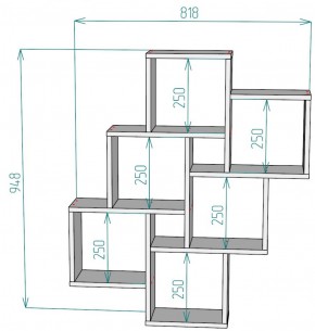 Полка S13 (Белый) в Реж - rezh.mebel-e96.ru