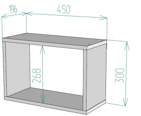 Полка S46 (Белый) в Реж - rezh.mebel-e96.ru