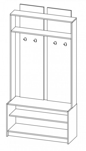 Прихожая Марица модульная (Венге/Дуб молочный) (ВНК) в Реж - rezh.mebel-e96.ru