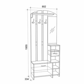 Прихожая Мила (Мебельсон) в Реж - rezh.mebel-e96.ru