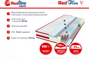 Матрас Red 5 h23 в Реж - rezh.mebel-e96.ru