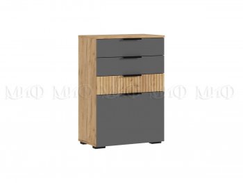 Спальный гарнитур Роджина крафт/графит, модульный (Миф) в Реж - rezh.mebel-e96.ru