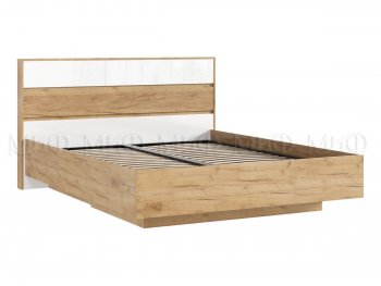 Кровать парящая с ПМ Роджина крафт/белый (Миф) в Реж - rezh.mebel-e96.ru