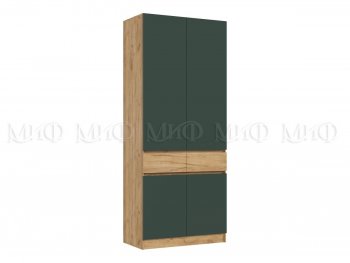 Шкаф 1000 мм Роджина крафт/изумруд (Миф) в Реж - rezh.mebel-e96.ru