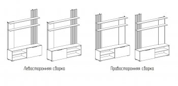 Стенка Роджина крафт/белый гл. (Миф) в Реж - rezh.mebel-e96.ru