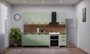Кухонный гарнитур Ромашка 1600 мм Фисташка (Аленка) в Реж - rezh.mebel-e96.ru